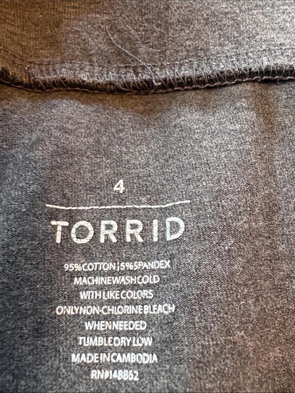 torrid Gray Knit Pull-On Leggings Size 4 - Picture 2 of 6
